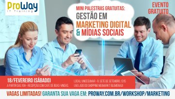 Mini Palestras Gratuitas: Gestão em Marketing Digital e Mídias Sociais
