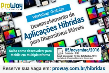 Workshop Gratuito de Desenvolvimento de Aplicações Hibridas para Dispositivos Móveis