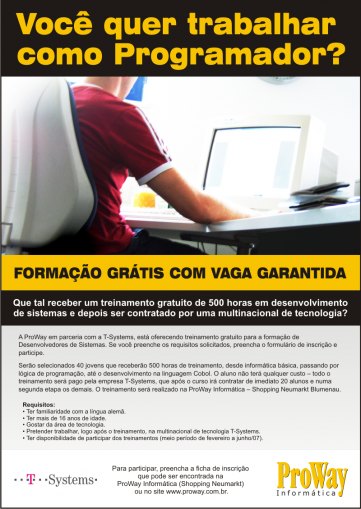 Formação Gratuita com Vaga Garantida pela T-Systems!