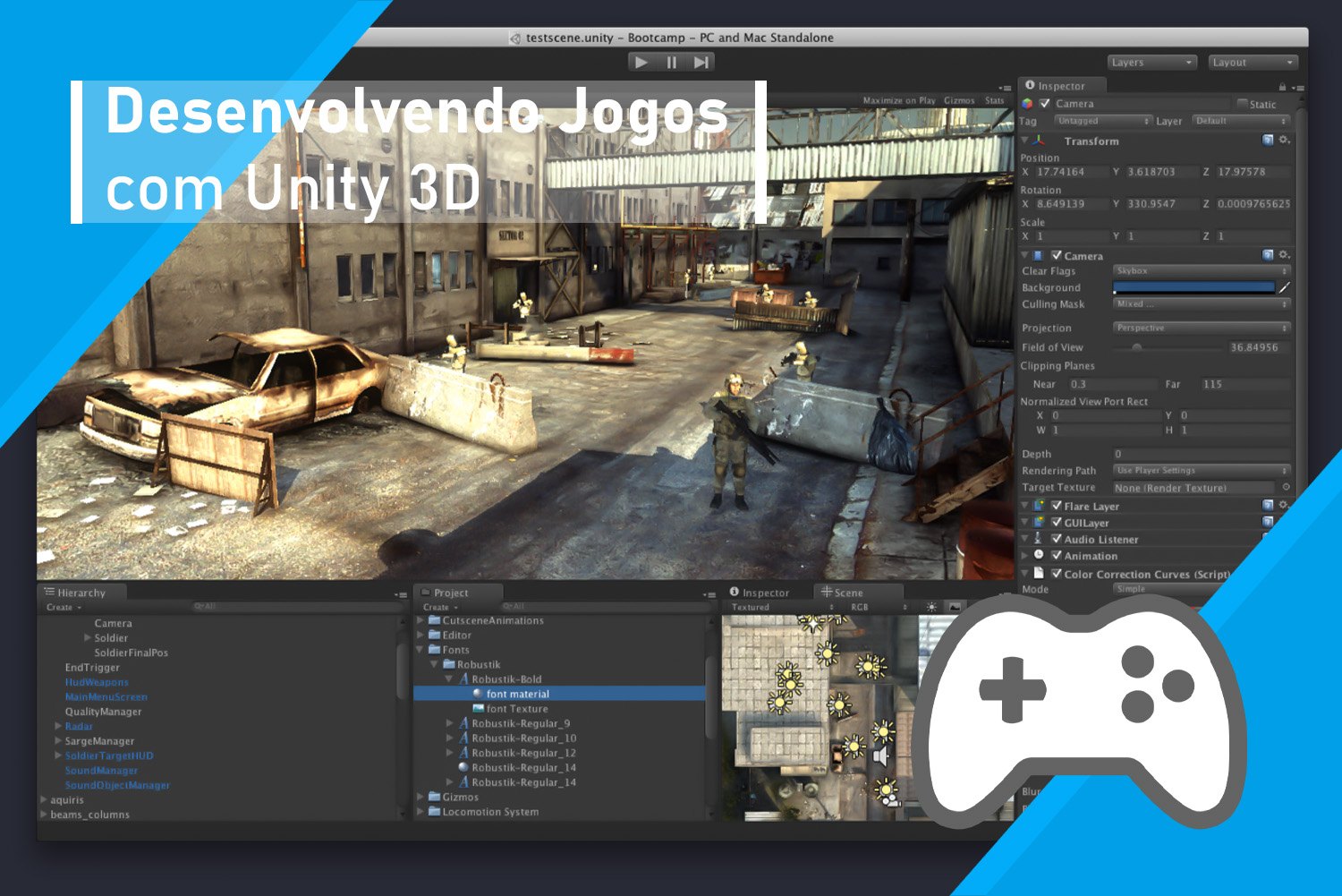 A diferença entre jogos 2D e 3D em Unity